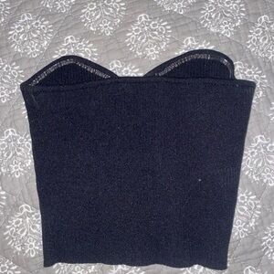 Black Strapless Top